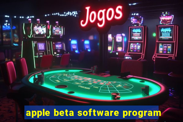 apple beta software program